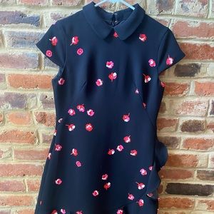 Kate Spade Black Cherry Blossom Dress Size 2